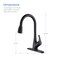 Kibi Single Handle Pull Down Kitchen Faucet F101ORB - alternate 4